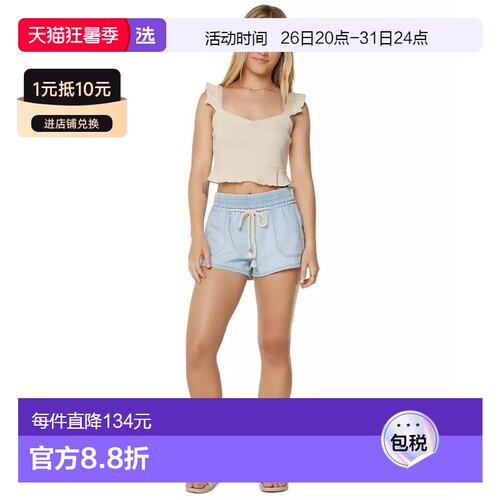 1h可退 【美国直邮】roxy 女士 休闲裤牛仔裤短裤