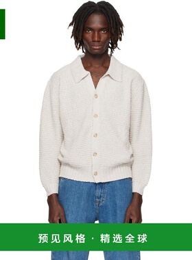 1h可退 香港直邮Commas 男士 灰白色 Textured Knit 开衫 W25K085
