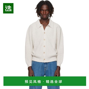 1h可退 香港直邮Commas 男士 灰白色 Textured Knit 开衫 W25K085