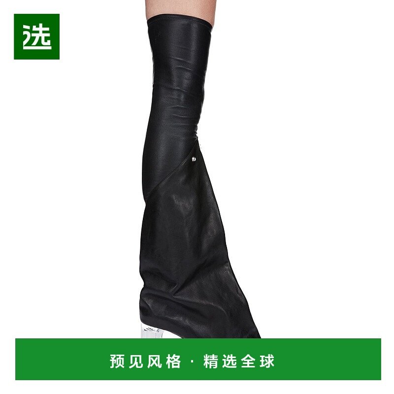 香港直邮Rick Owens TACO KISS 靴子 RO02E4843LSLOO0长筒靴高跟