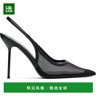 1h可退 香港直邮Paris Texas 女士 黑色 Lidia Slingback 高跟鞋