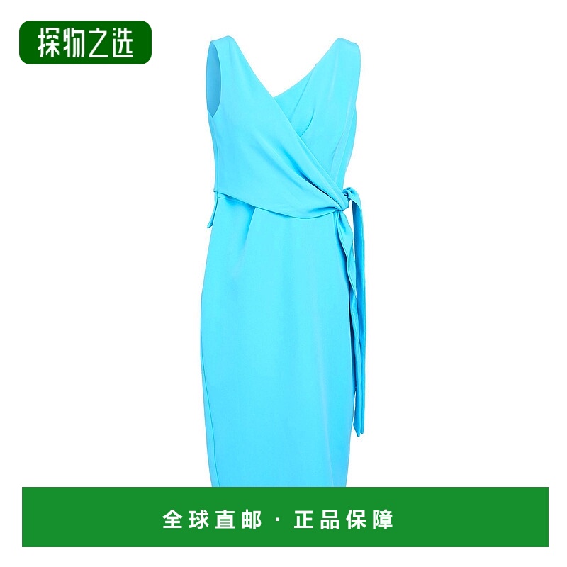 香港直邮sandro 女士 中长连衣裙 blue蓝色 舒适时尚