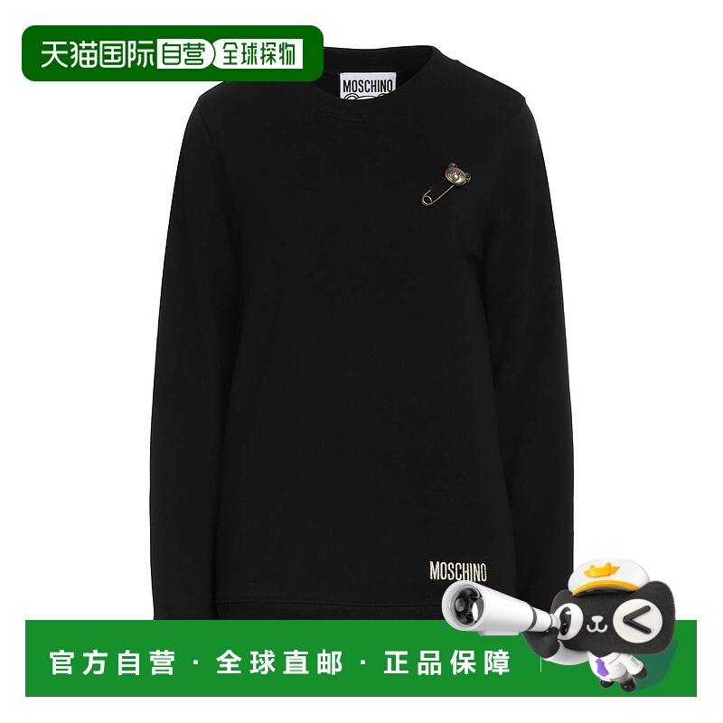 1h可退 香港直邮Moschino 莫斯奇诺 女士 卫衣 black黑色 舒适时