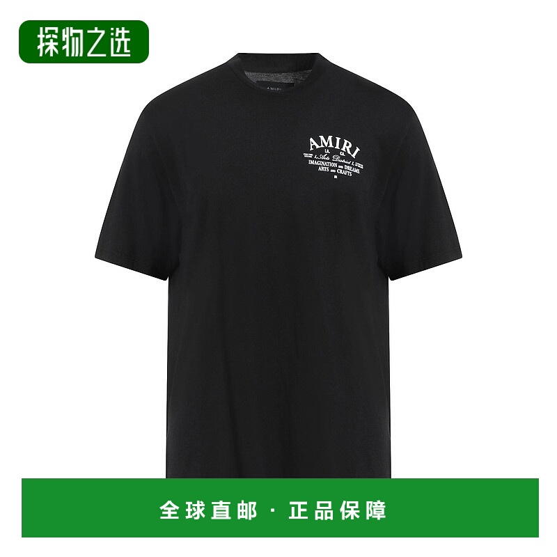 香港直邮AMIRI 男士 基础款T恤 black黑色 舒适时尚