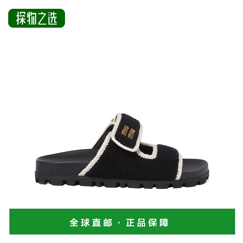 香港直邮Miu Miu 露趾拖鞋 5XX6412CQ2F010