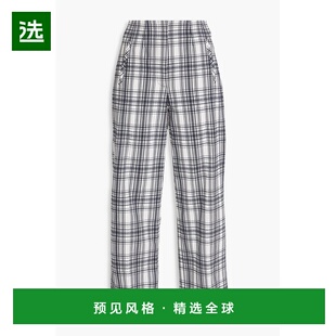 1h可退 香港直邮VERONICA BEARD 女士 Dova 短款棉混纺阔腿裤 241