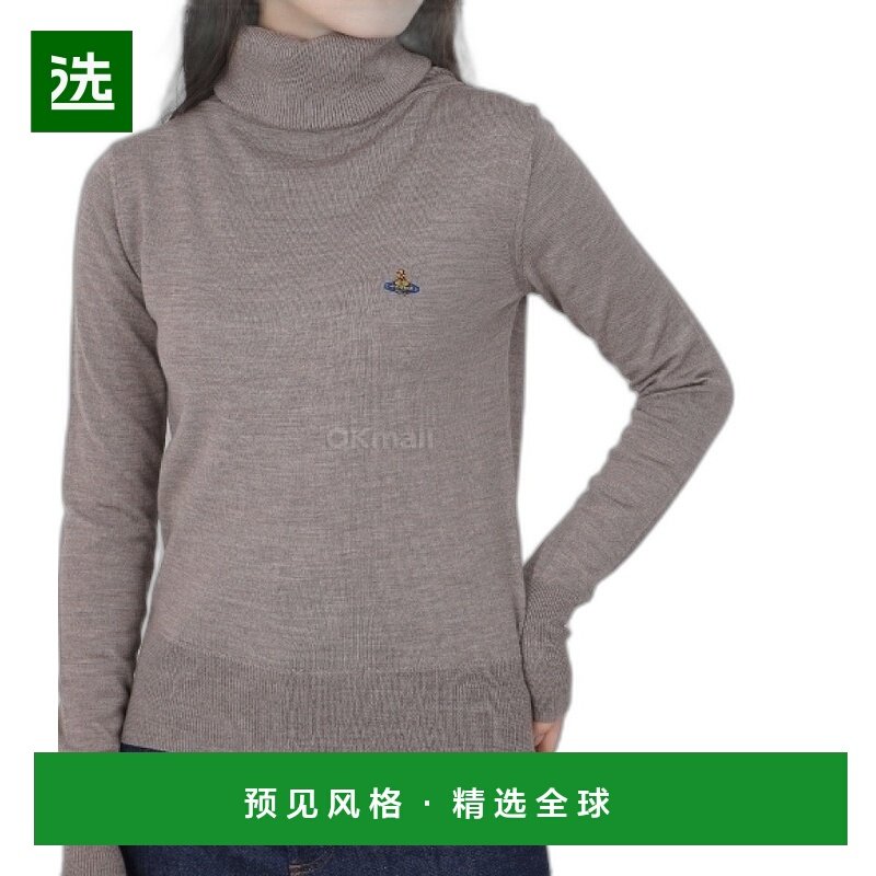 韩国直邮Vivienne Westwood GIULIA 高领针织衫 女士套头纯色毛衣