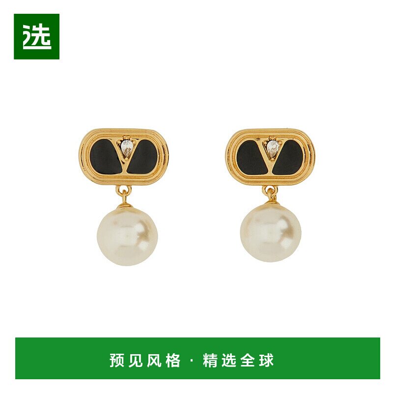 1h可退 欧洲直邮valentino garavani 女士 耳钉耳饰珍珠配饰