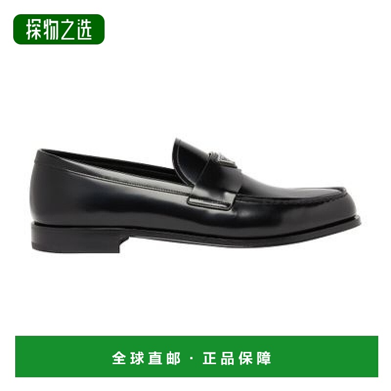 欧洲直邮Prada/普拉达 皮革莫卡辛鞋正品品牌运动休闲舒适百