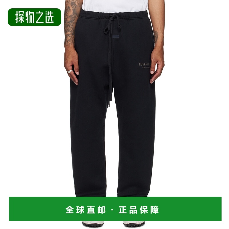 香港直邮Essentials 男士 黑色 Relaxed Fleece 运动裤 130SP2582