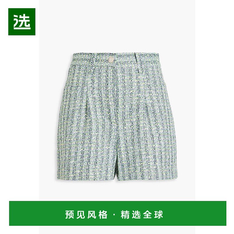 1h可退 香港直邮Maje 女士 金属感花呢短裤 MFPSH00532MULTICOLOR