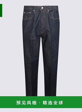 香港直邮AURALEE 男士牛仔裤 A00P01DMINDIGO AW2025 蓝色 腰带环