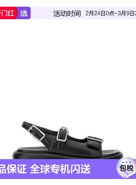 1h可退 香港直邮Ash 艾熙 女士 SHEEP 皮质凉鞋 VIRGY01BLACKBLAC