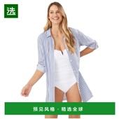 美国直邮 条纹时尚 Tommy 1h可退 Bahama 女士衬衫 舒适 百搭休