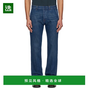 1h可退 香港直邮Lanvin 朗雯 男士 蓝色 Straight Fit 牛仔裤 RMT