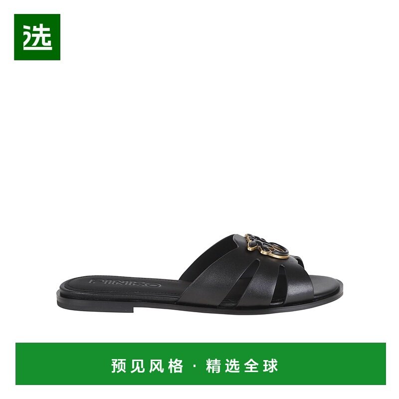 香港直邮PINKO 女士凉鞋 SD0463P001BLACK AW2025 黑色 平底拖鞋,女鞋,时装凉鞋,淘宝优惠券,粉丝福利购,淘宝优惠卷