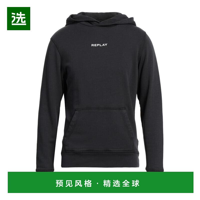 1h可退 【美国直邮】replay 男士 帽衫运动夹克衫长袖卫衣男装