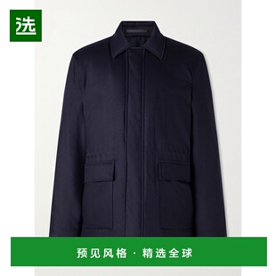 1h可退 香港直邮Sunspel 男士 带里衬羊毛混纺军装夹克 MJAC7203b