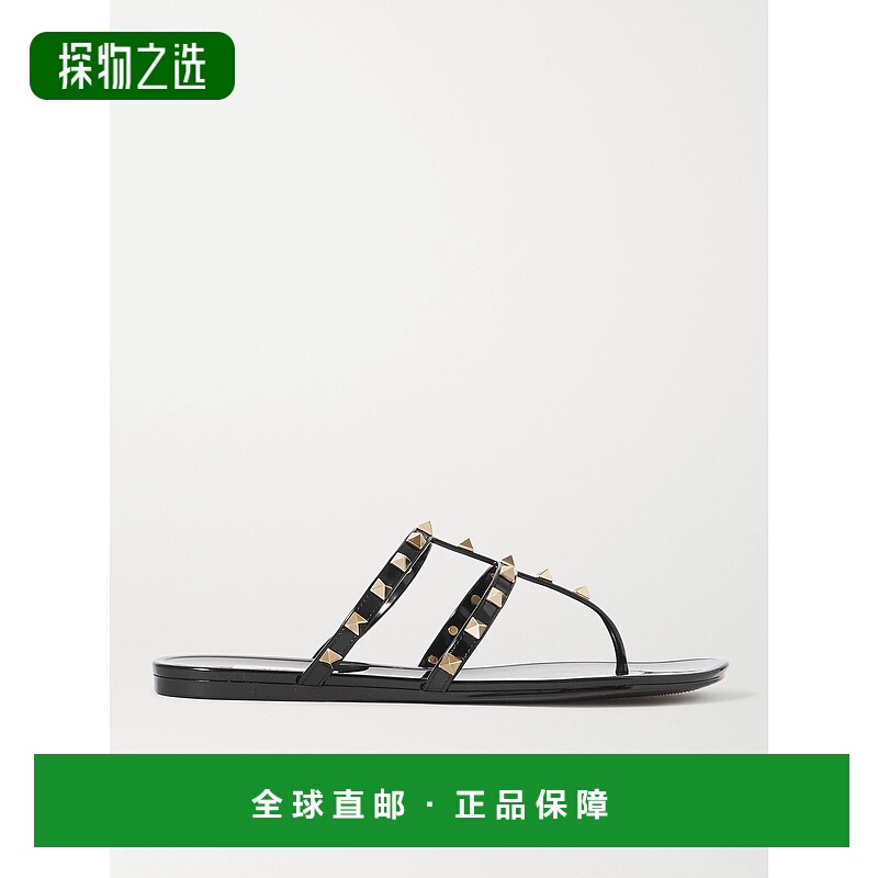 香港直邮valentino 华伦天奴 女士 Garavani 铆钉橡胶凉鞋 8W2S0T