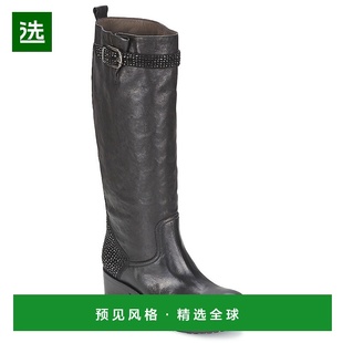 透气百搭女鞋 靴高筒中跟真皮潮流时尚 诺奥女士时装 欧洲直邮NOW