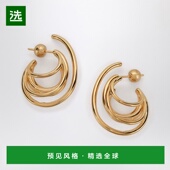 香港直邮Panconesi 女士 环形色调耳环 1h可退 金色 S26EA027P