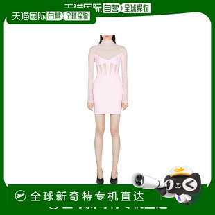 香港直邮Mugler 高领 网眼连衣裙 23S1RO14656913519长袖