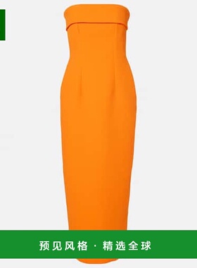 1h可退 香港直邮EMILIA WICKSTEAD 女士 Keeley crêpe 抹胸中长