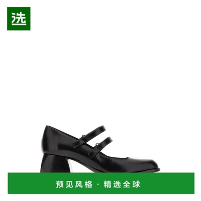 1h可退 香港直邮Nodaleto 女士 Bulla Bacara 黑色皮质浅口鞋 NO1