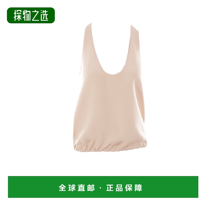 香港直邮armani 阿玛尼 女士 低领垂坠背心 4SHCC09BT04S