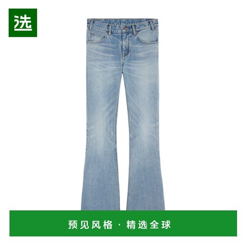 香港直邮Celine 腰带环牛仔长裤 2N06B930F.牛仔裤喇叭裤