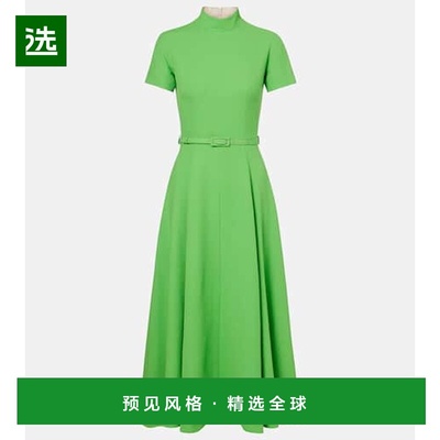 1h可退 香港直邮EMILIA WICKSTEAD 女士 Camilla 束带羊毛中长连