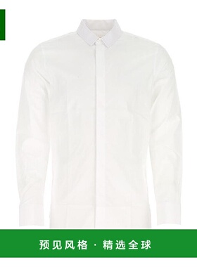 香港直发Givenchy纪梵希男士白色徽标衬衫简约百搭BM60QH109F长袖