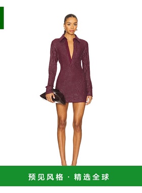 1h可退 香港直邮The Attico 女士 铆钉迷你连衣裙 251WCA00456