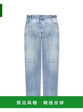 1h可退 香港直邮Dsquared2 二次方 男士 直筒牛仔裤 S74LB1747S30