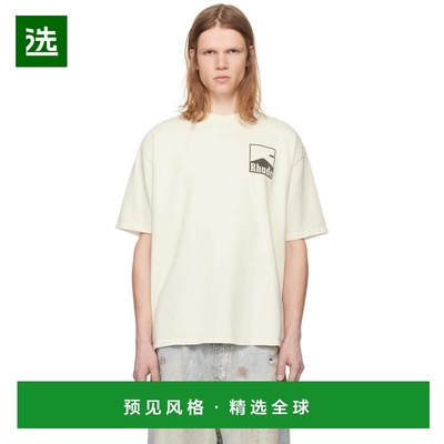 1h可退 香港直邮Rhude 男士 灰白色 Chevron T 恤 RHPS25TT02012