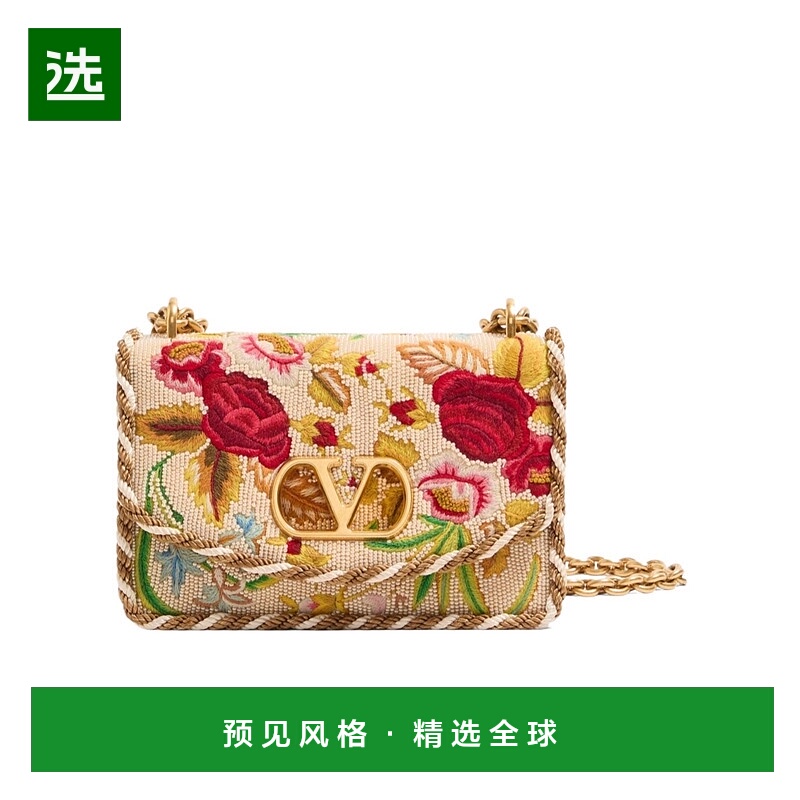 香港直邮Valentino VAIN 小号刺绣单肩包 WB0R17NUW