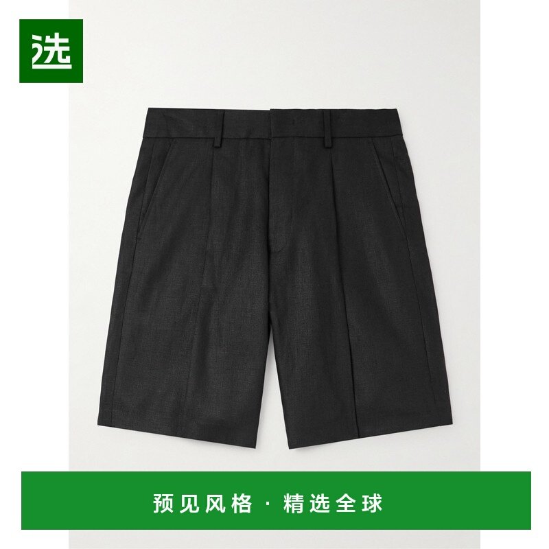 1h可退 香港直邮Nn07 男士 Kay 1454 直筒褶裥亚麻短裤 254145412,男装,休闲裤,淘宝优惠券,粉丝福利购,淘宝优惠卷