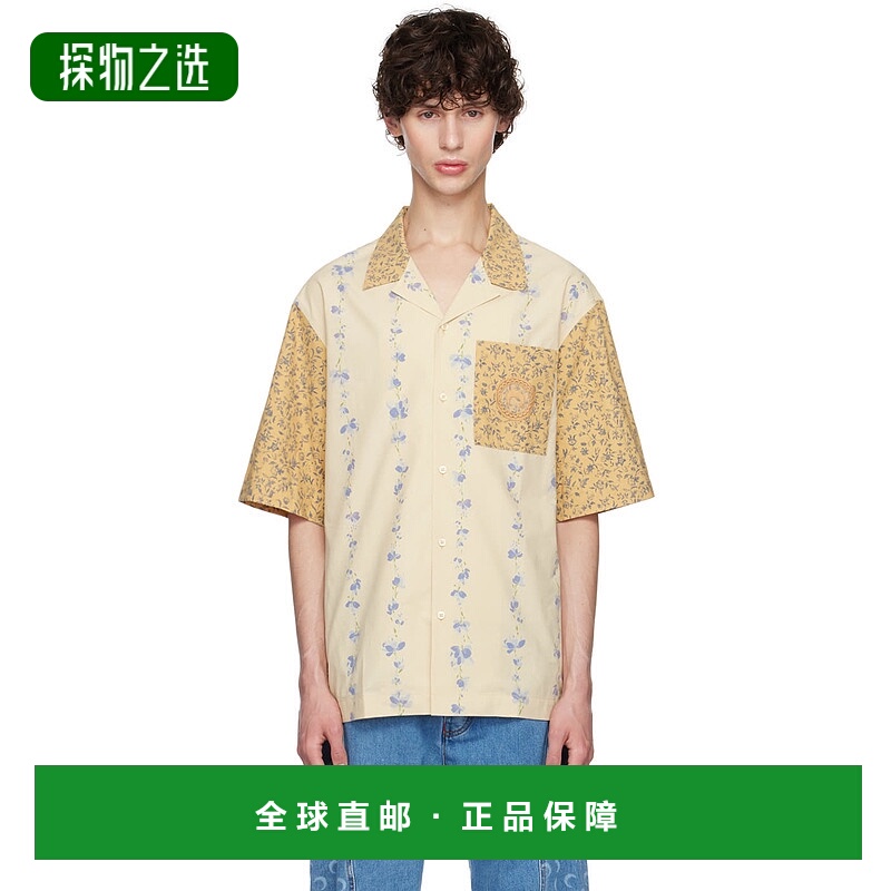 1h可退 香港直邮Marine Serre 男士 多色 Upcycled Floral 衬衫 U