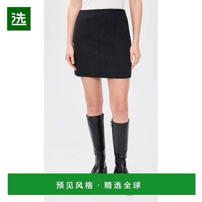 1h可退 香港直邮ALEX MILL 女士 Naomi 双面羊毛迷你半身裙