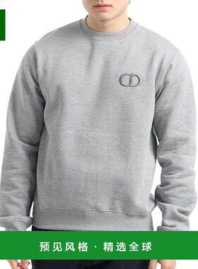 韩国直邮Dior 113J699A0531 888 灰色棉绒运动衫 圆领 直筒版型