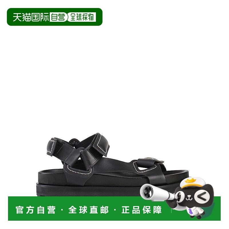 1h可退 香港直邮Jil Sander 吉尔·桑达 男士 凉鞋 black黑色 舒