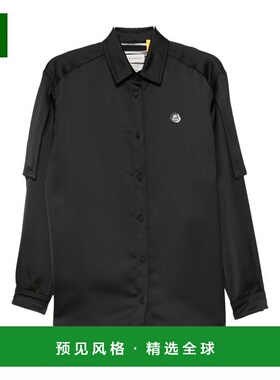 1h可退 香港直邮moncler 女士 MONCLER GENIUS 黑色衬衫 K24032F0