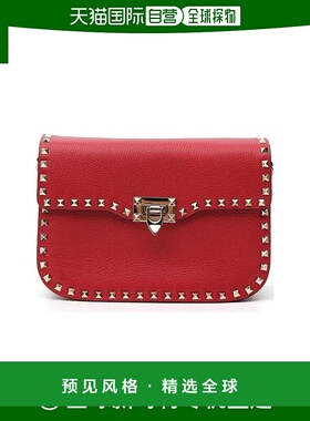 【99新未使用】香港直邮Valentino 红色Rockstud斜挎包 QW1B0C25V