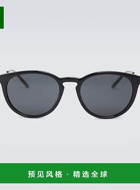 1h可退 香港直邮Gucci 古驰 男士 圆形醋纤金属太阳眼镜 000919