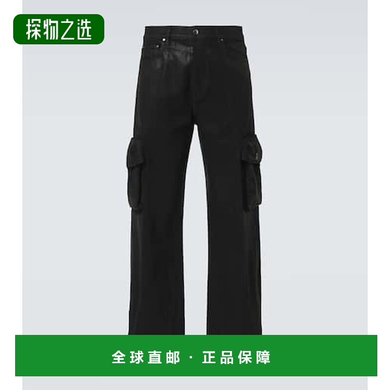 1h可退 香港直邮AMIRI 男士 M65 宽松工装牛仔裤 black黑色 舒适