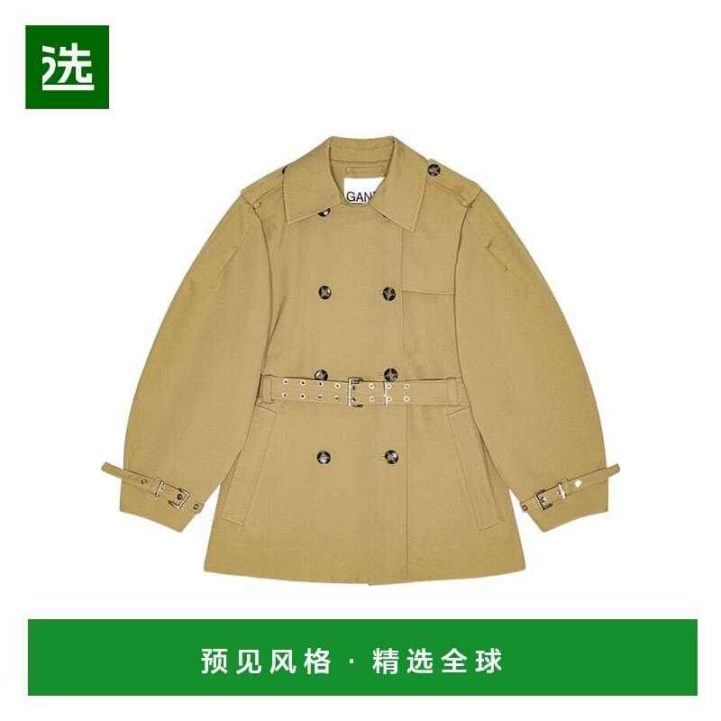 香港直邮Ganni 翻领休闲夹克 W0396户外