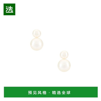 1h可退 香港直邮Shashi  Bianca 婴儿珍珠耳环 SHE2543 white白色