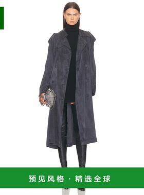 1h可退 香港直邮Helmut Lang 海尔姆特·朗 女士 Fluid 风衣 P04H