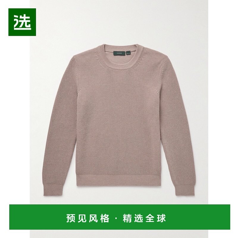 1h可退 Slowear 男士 Zanone Crêpe 罗纹棉质毛衣 81020,男装,针织衫/毛衣,淘宝优惠券,粉丝福利购,淘宝优惠卷