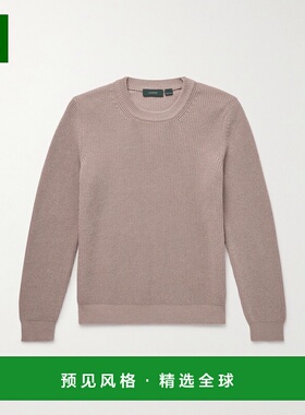 1h可退 Slowear 男士 Zanone Crêpe 罗纹棉质毛衣 81020